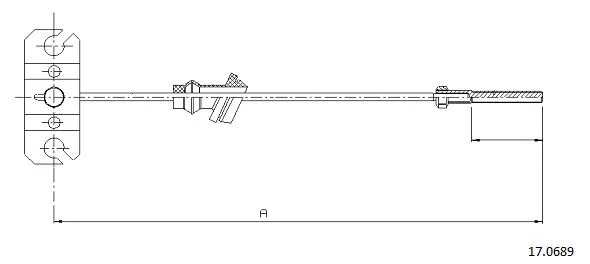 Cable Pull, parking brake (17.0689)