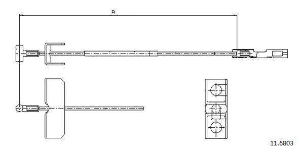 Cable Pull, parking brake (11.6803)