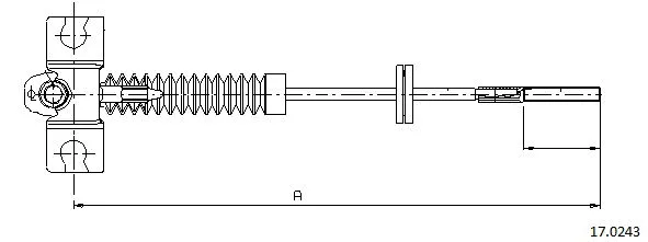 Cable Pull, parking brake (17.0243)
