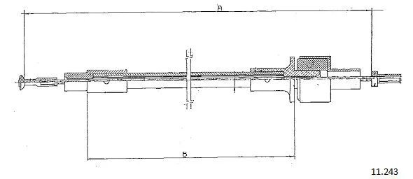 Cable Pull, clutch control (11.243)