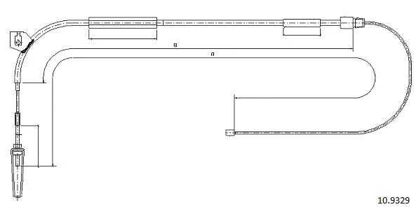 Cable Pull, parking brake (10.9329)