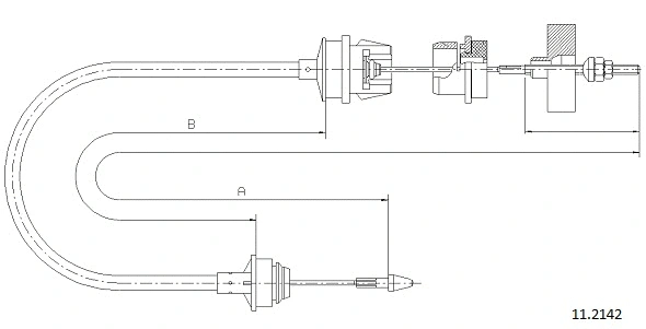 Cable Pull, clutch control (11.2142)