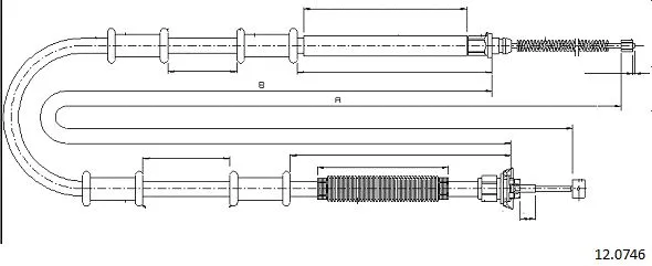 Cable Pull, parking brake (12.0746)