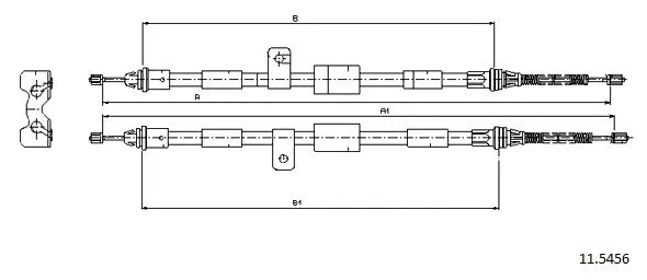 Cable Pull, parking brake (11.5456)