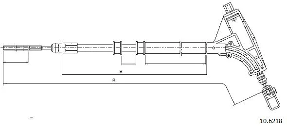 Cable Pull, parking brake (10.6218)