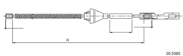 Cable Pull, parking brake (10.5365)