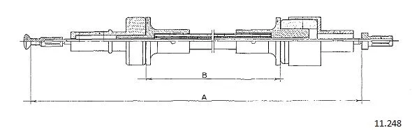 Cable Pull, clutch control (11.248)