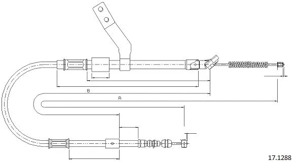 Cable Pull, parking brake (17.1288)
