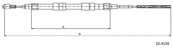 Cable Pull, parking brake (10.4156)