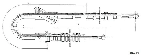 Cable Pull, clutch control (10.244)