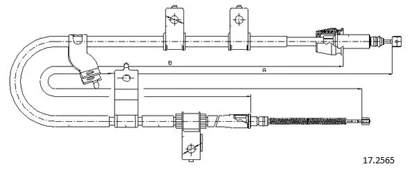 Cable Pull, parking brake (17.2565)