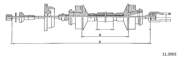 Cable Pull, clutch control (11.3003)