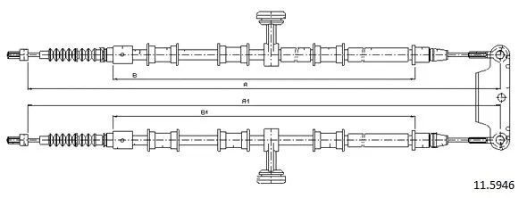Cable Pull, parking brake (11.5946)