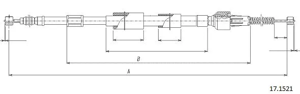Cable Pull, parking brake (17.1521)