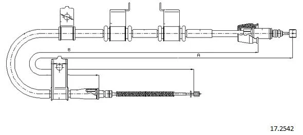 Cable Pull, parking brake (17.2542)