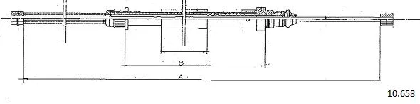 Cable Pull, parking brake (10.658)
