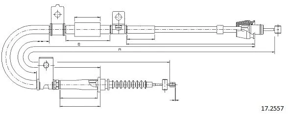 Cable Pull, parking brake (17.2557)