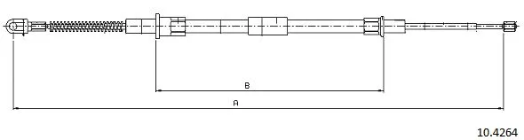 Cable Pull, parking brake (10.4264)