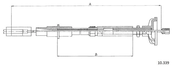 Cable Pull, clutch control (10.339)