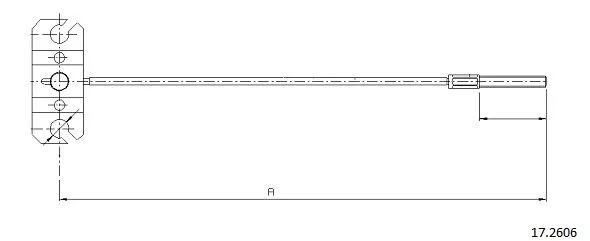 Cable Pull, parking brake (17.2606)