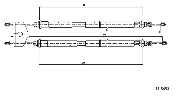Cable Pull, parking brake (11.5453)