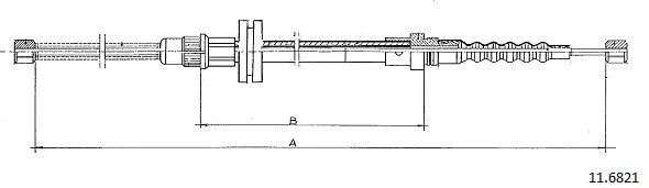 Cable Pull, parking brake (11.6821)