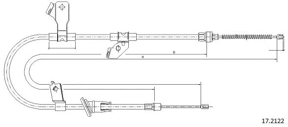 Cable Pull, parking brake (17.2122)