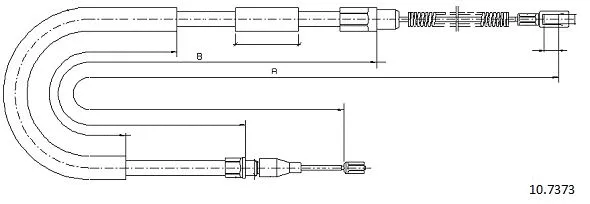 Cable Pull, parking brake (10.7373)
