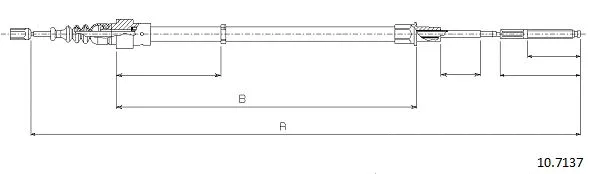 Cable Pull, parking brake (10.7137)