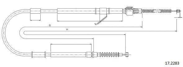 Cable Pull, parking brake (17.2283)