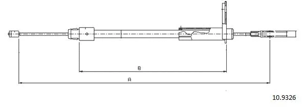 Cable Pull, parking brake (10.9326)
