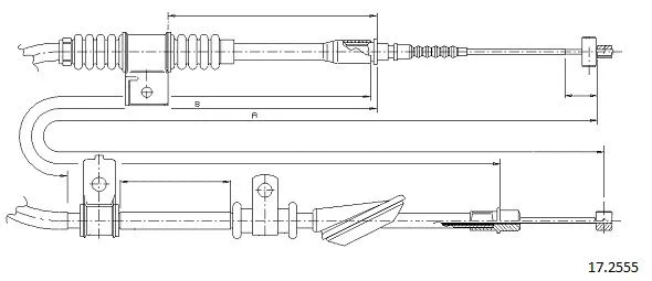 Cable Pull, parking brake (17.2555)