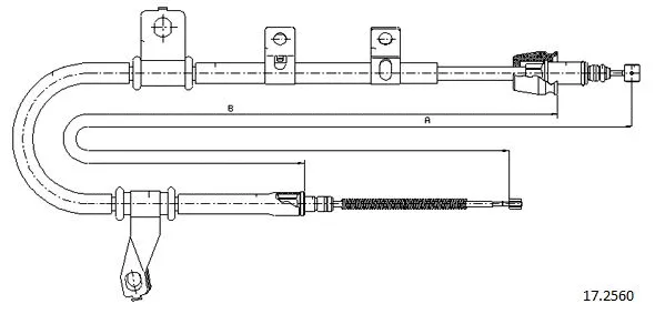 Cable Pull, parking brake (17.2560)