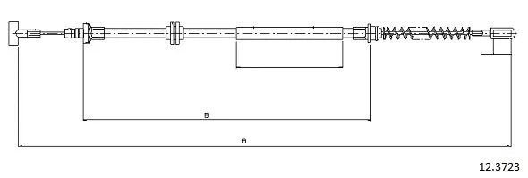 Cable Pull, parking brake (12.3723)