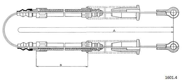 Cable Pull, parking brake (1601.4)