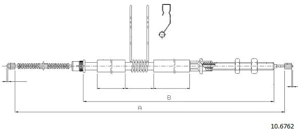 Cable Pull, parking brake (10.6762)