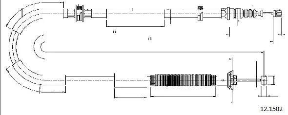 Cable Pull, parking brake (12.1502)