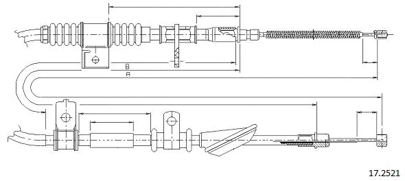 Cable Pull, parking brake (17.2521)
