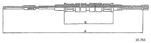 Cable Pull, parking brake (10.743)