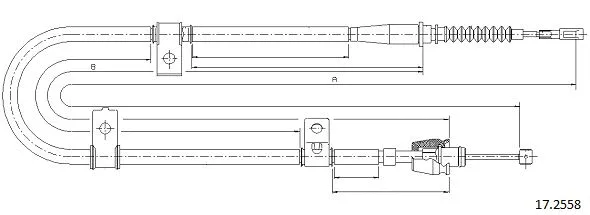 Cable Pull, parking brake (17.2558)
