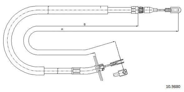 Cable Pull, parking brake (10.9880)