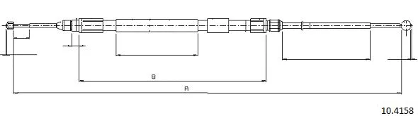 Cable Pull, parking brake (10.4158)