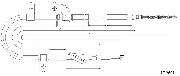Cable Pull, parking brake (17.2601)