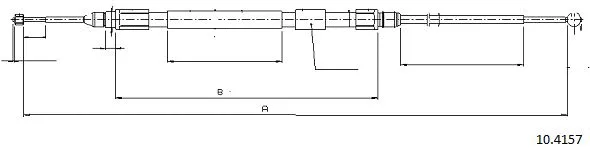 Cable Pull, parking brake (10.4157)