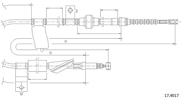 Cable Pull, parking brake (17.4017)