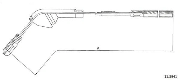 Cable Pull, parking brake (11.5941)