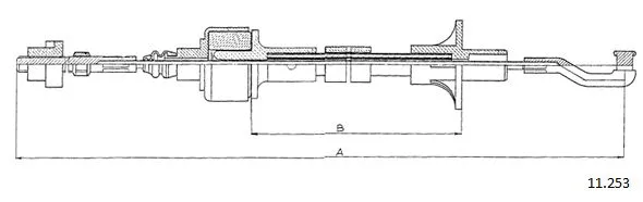 Cable Pull, clutch control (11.253)