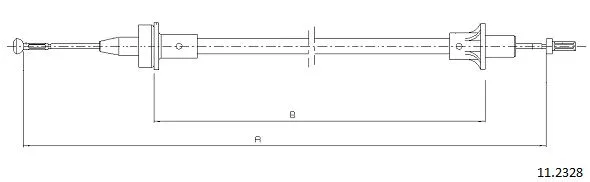 Cable Pull, clutch control (11.2328)