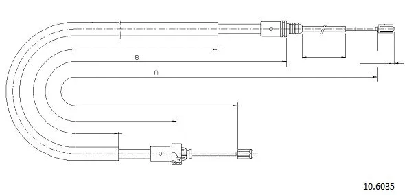 Cable Pull, parking brake (10.6035)