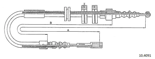 Cable Pull, parking brake (10.4091)